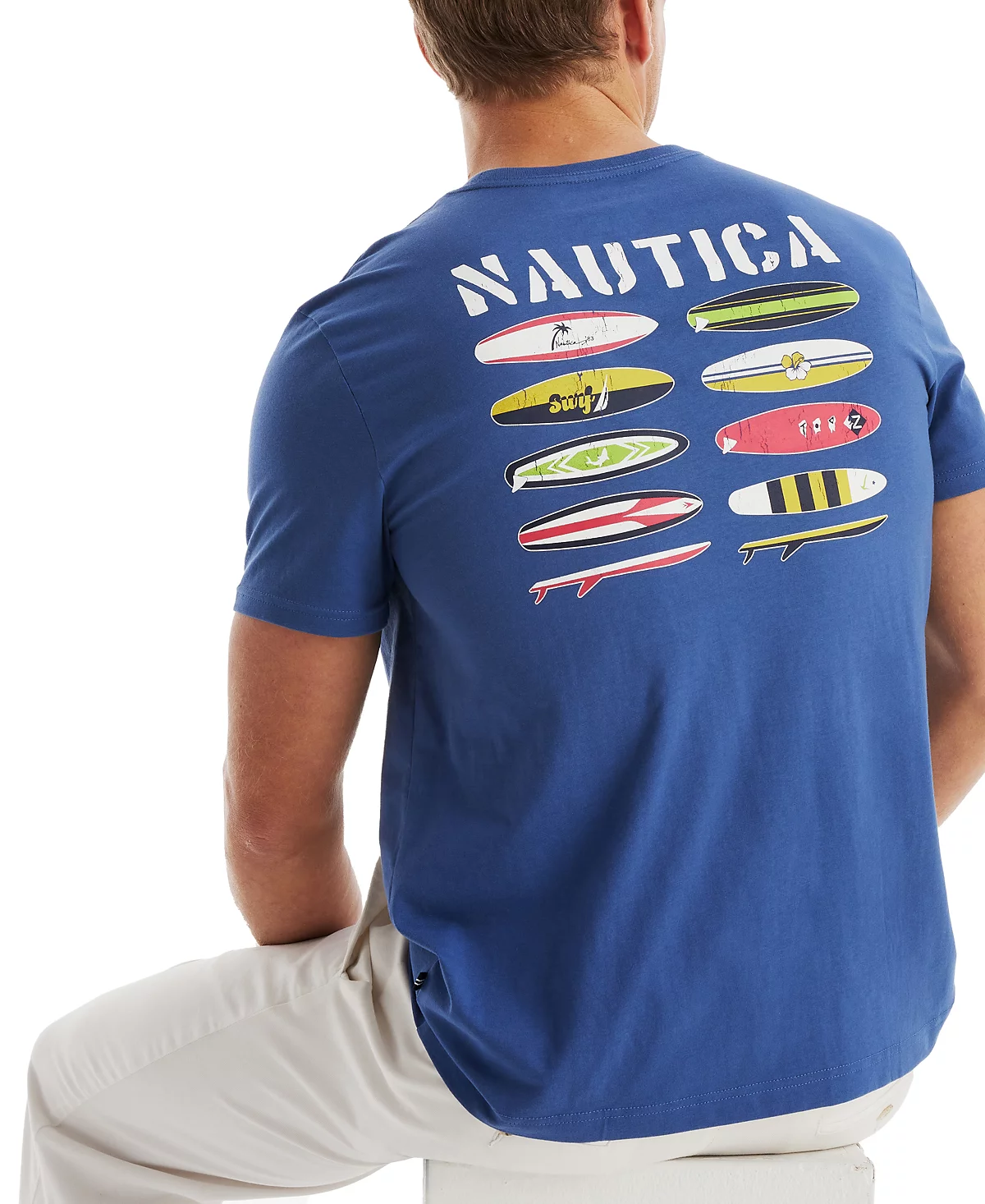 Мужская пляжная футболка с графическим принтом Nautica Vibe 5490₽