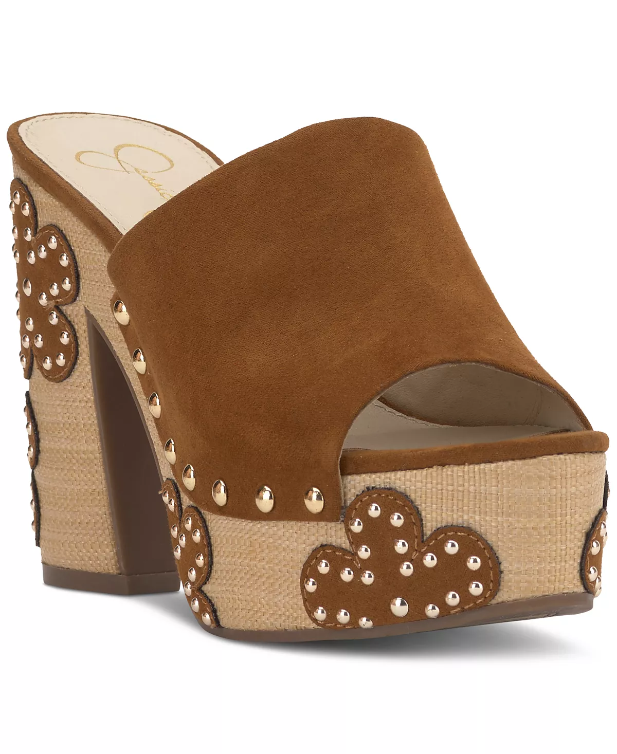 Женские босоножки на платформе и каблуке Shelbie с цветочным рисунком из дерева