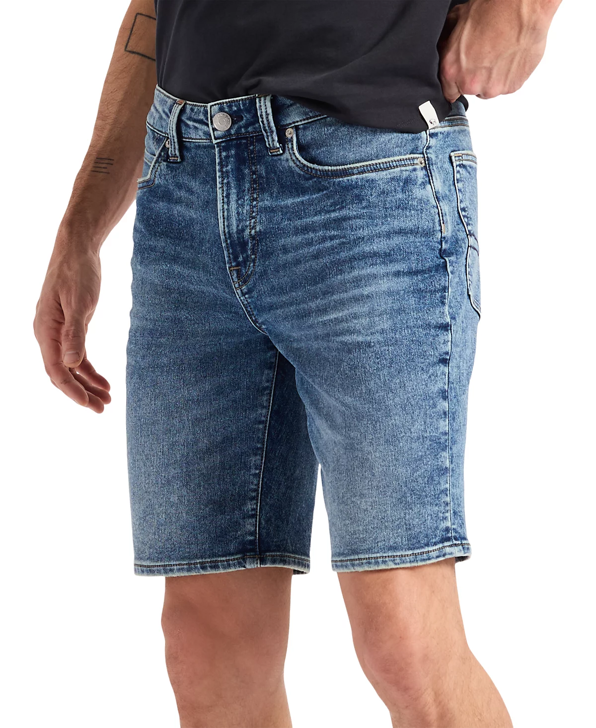 Мужские джинсовые шорты Dean прямого кроя из стрейчевой ткани 10-12 дюйма 9890₽