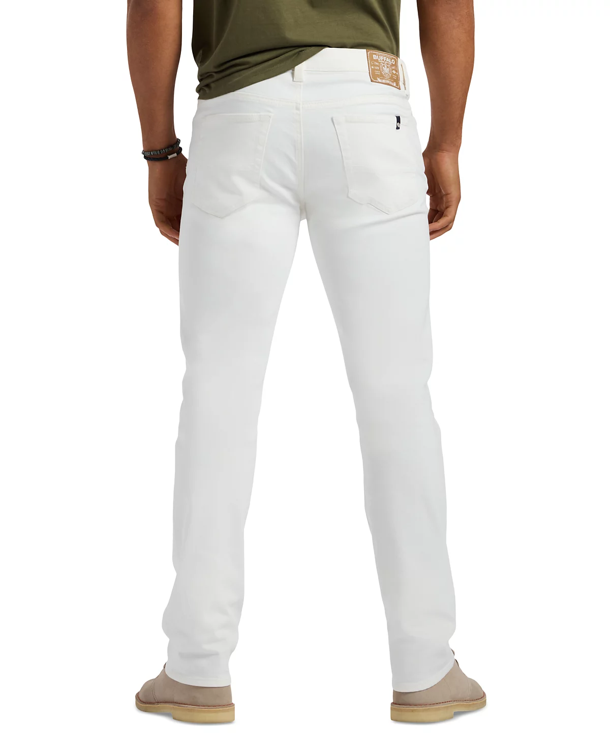 Мужские прямые джинсы Six Six белого цвета