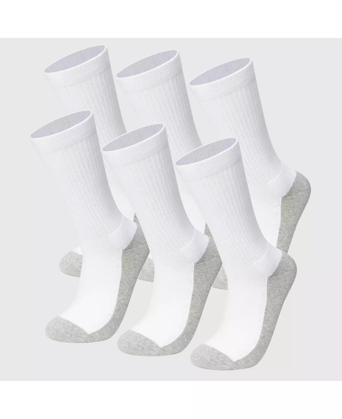 Мужские носки Crew из 3 упаковок хлопчатобумажных носков для занятий спортом, размер 6-12