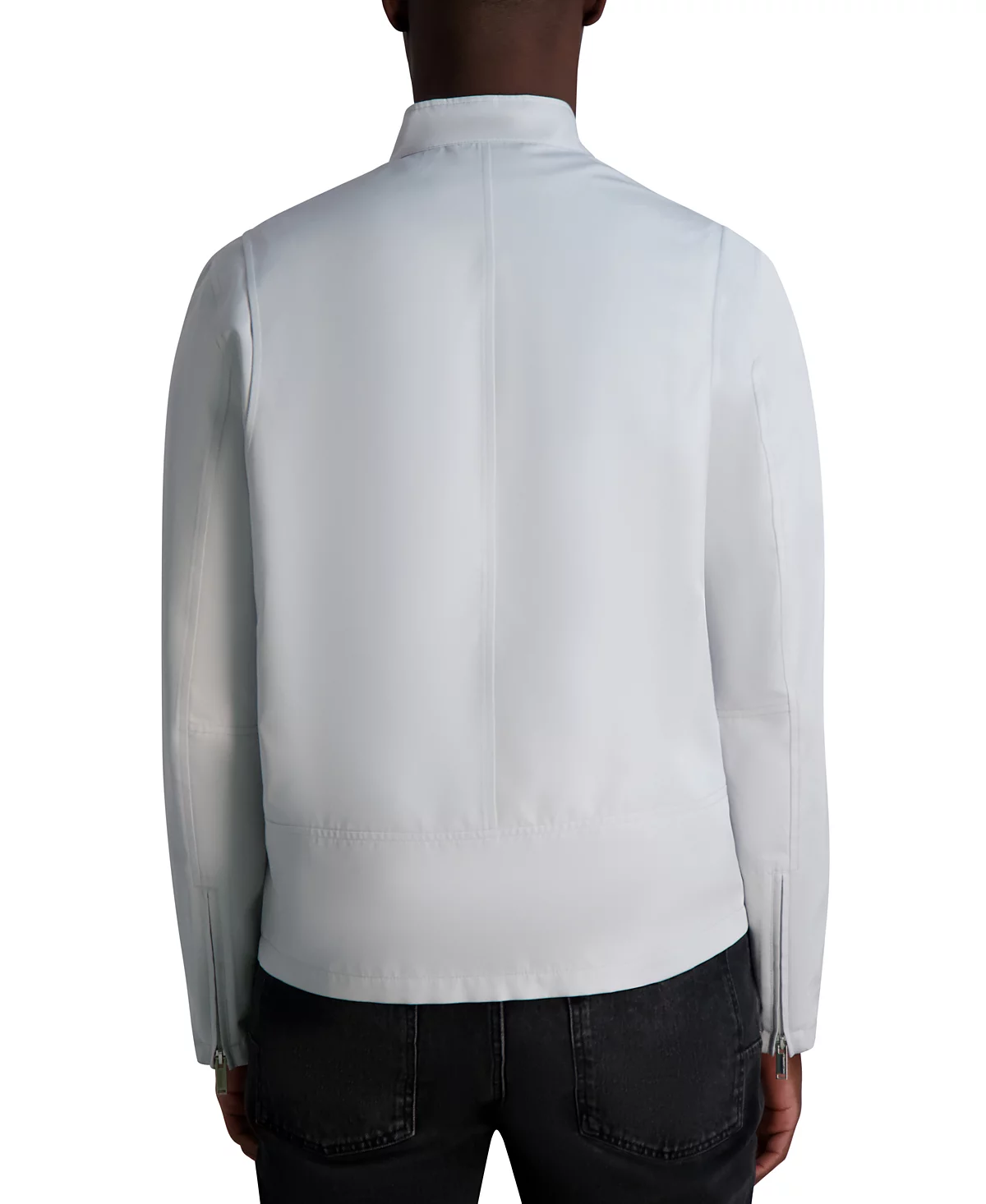 Мужская легкая куртка с воротником-стойкой от КАРЛА ЛАГЕРФЕЛЬДА в ПАРИЖЕ 28390₽