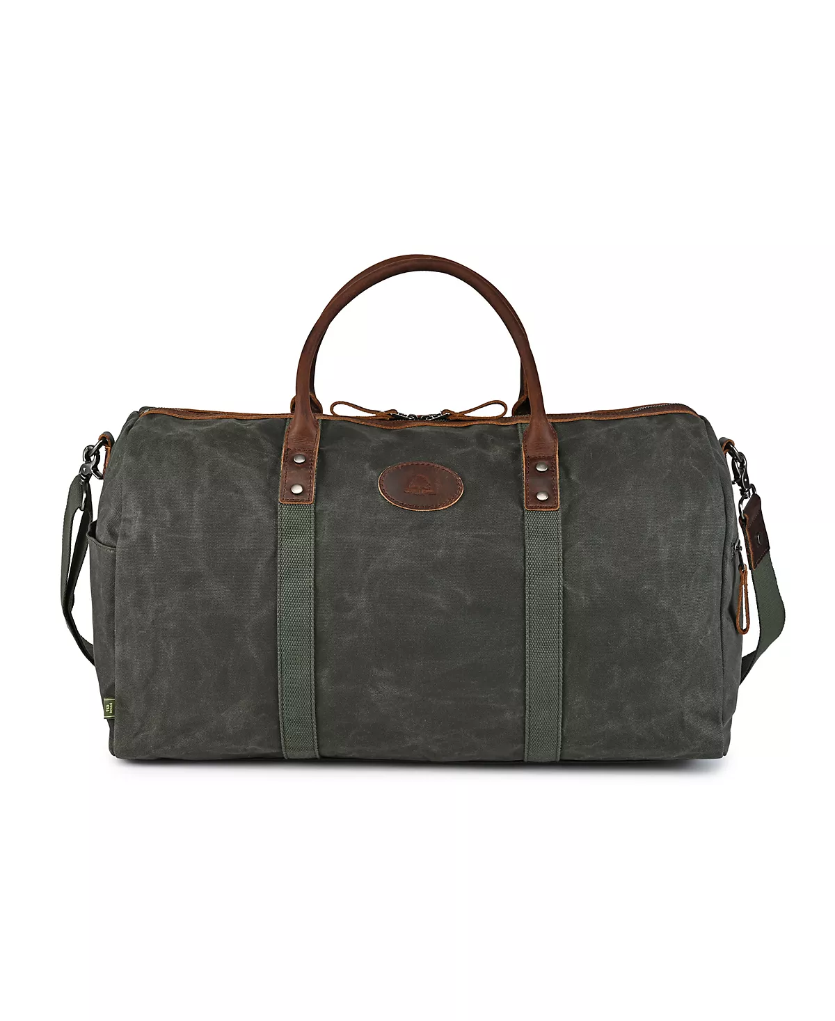 Холщовая спортивная сумка из пчелиного воска на склоне холма