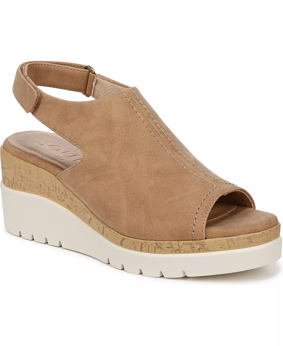 Женские босоножки на танкетке с открытым носком Giselle от SOUL Naturalizer с открытой спиной 18790₽