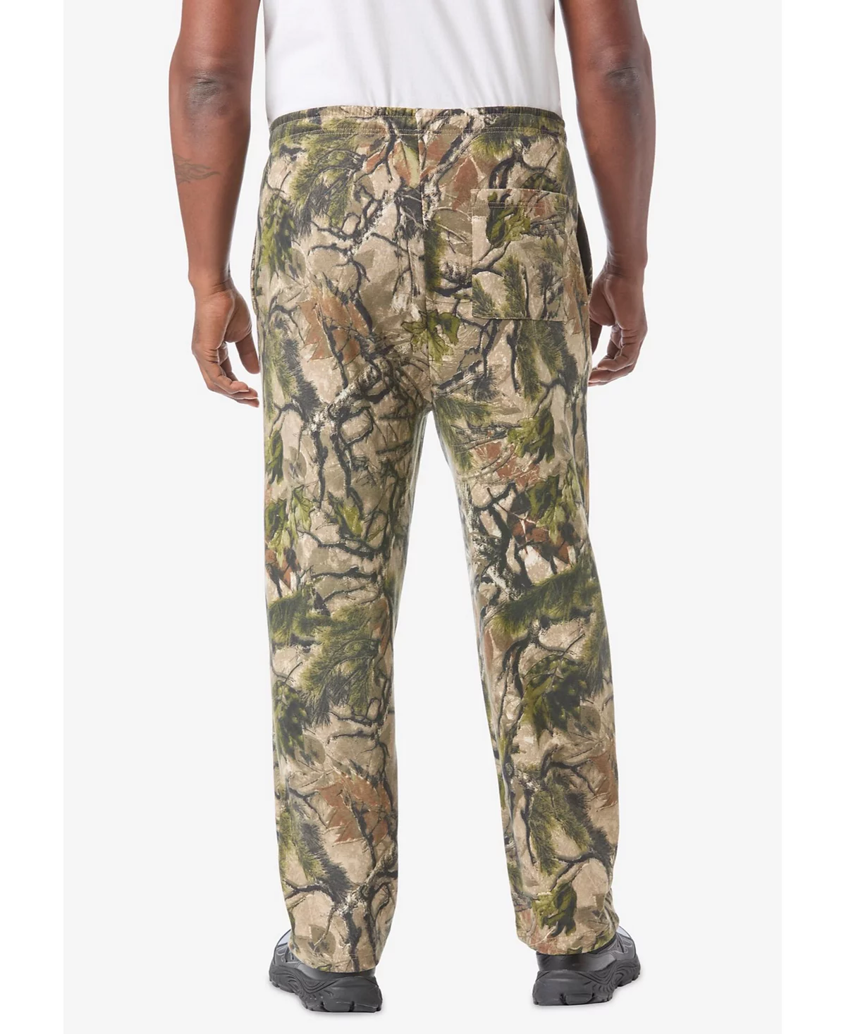 Спортивные брюки из флиса с открытым низом KingSize Big - Tall 5090₽