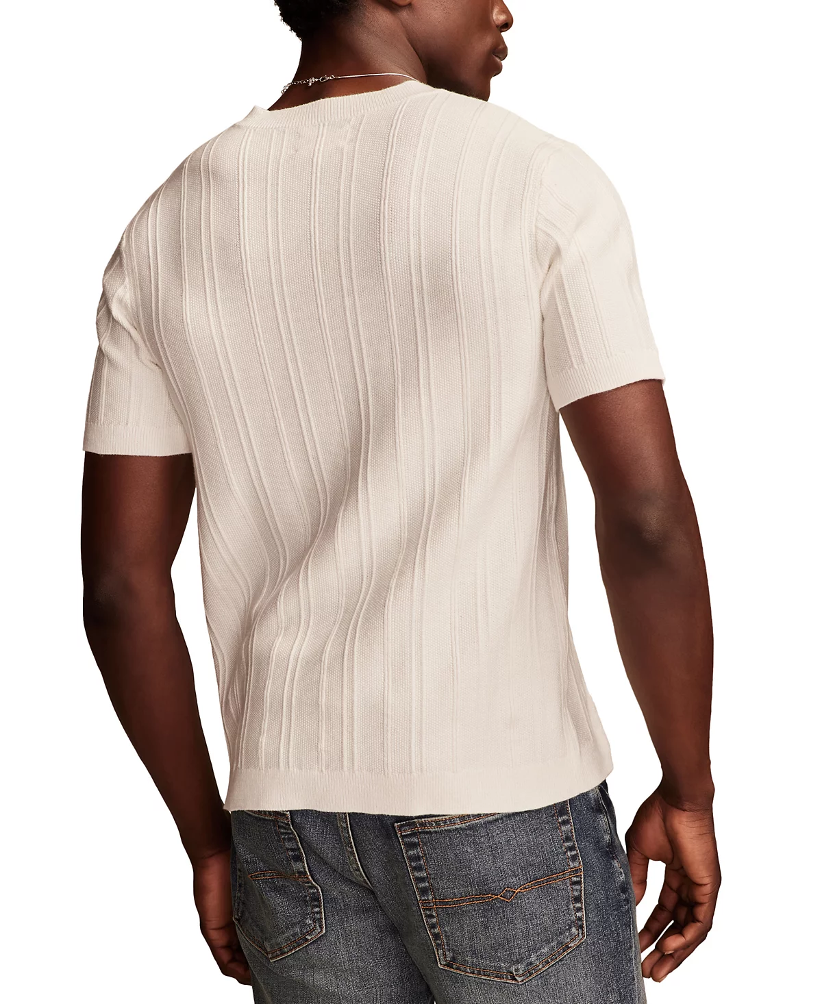 Мужская текстурированная футболка Henley от Lucky Brand 15090₽