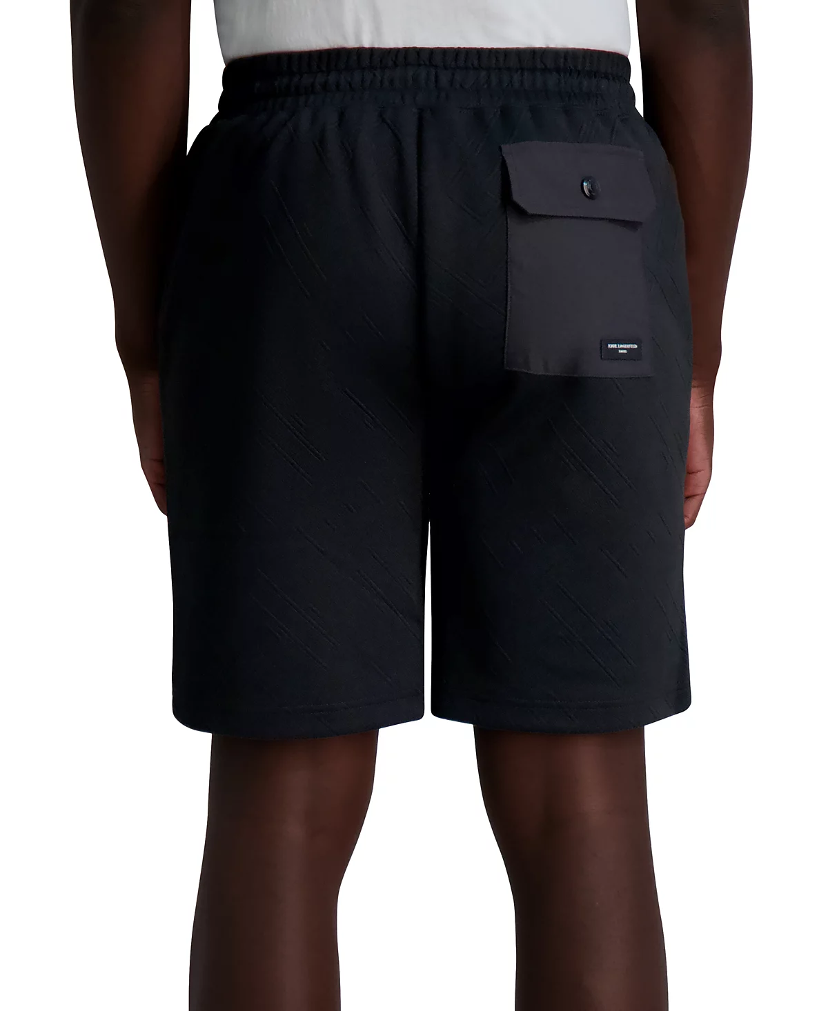 Мужские жаккардовые шорты свободного кроя на завязках 8-12 от KARL LAGERFELD PARIS 14990₽