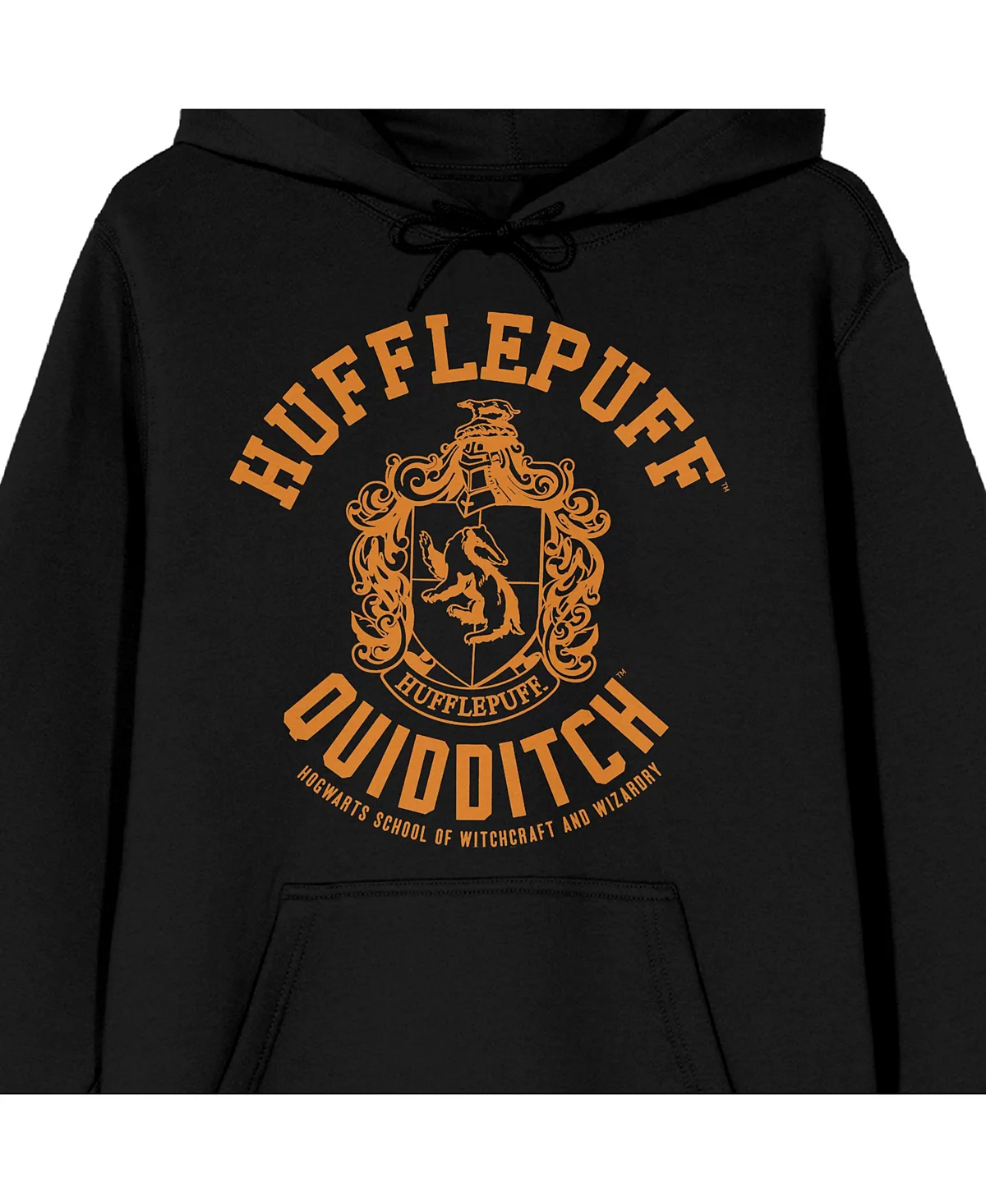 Мужская толстовка Harry Potters Hufflepuff Quidditch Crest с длинным рукавом и капюшоном для взрослых-Маленькая 6990₽