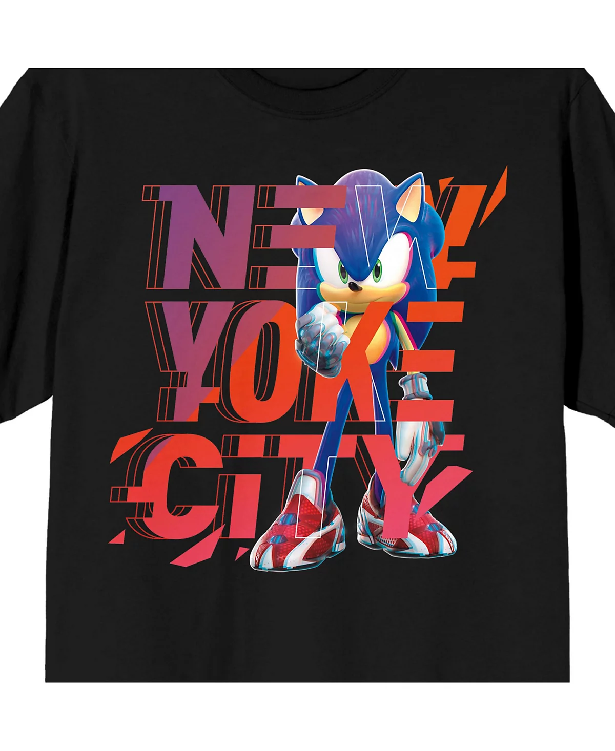 Мужская футболка Sonic Prime New Yoke City с круглым вырезом и коротким рукавом Sonic the Hedgehog-3XL 3790₽