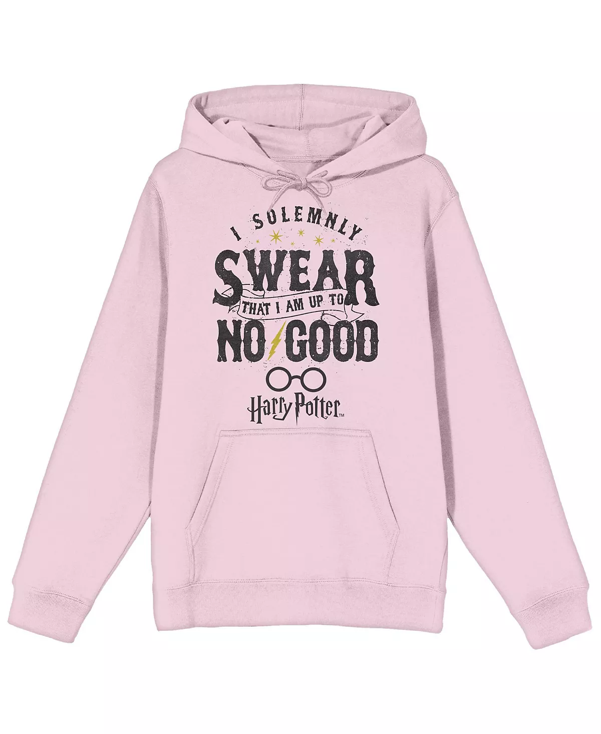 Мужская толстовка I Торжественно клянусь Что Я Ничего хорошего Не замышляю розовая с капюшоном и длинными рукавами- Средний размер 6990₽