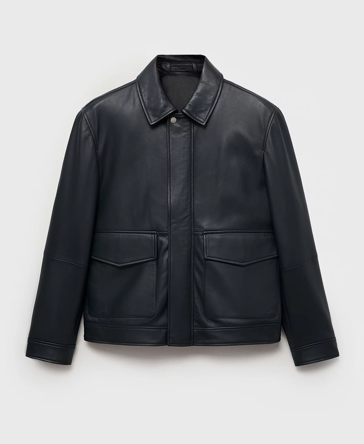 Мужская куртка из кожи Наппа с карманами Mango 64690₽