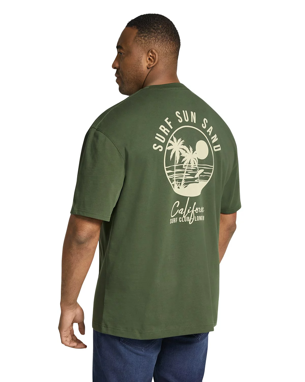 Мужская футболка свободного кроя с графическим принтом Johnny Bigg 6490₽