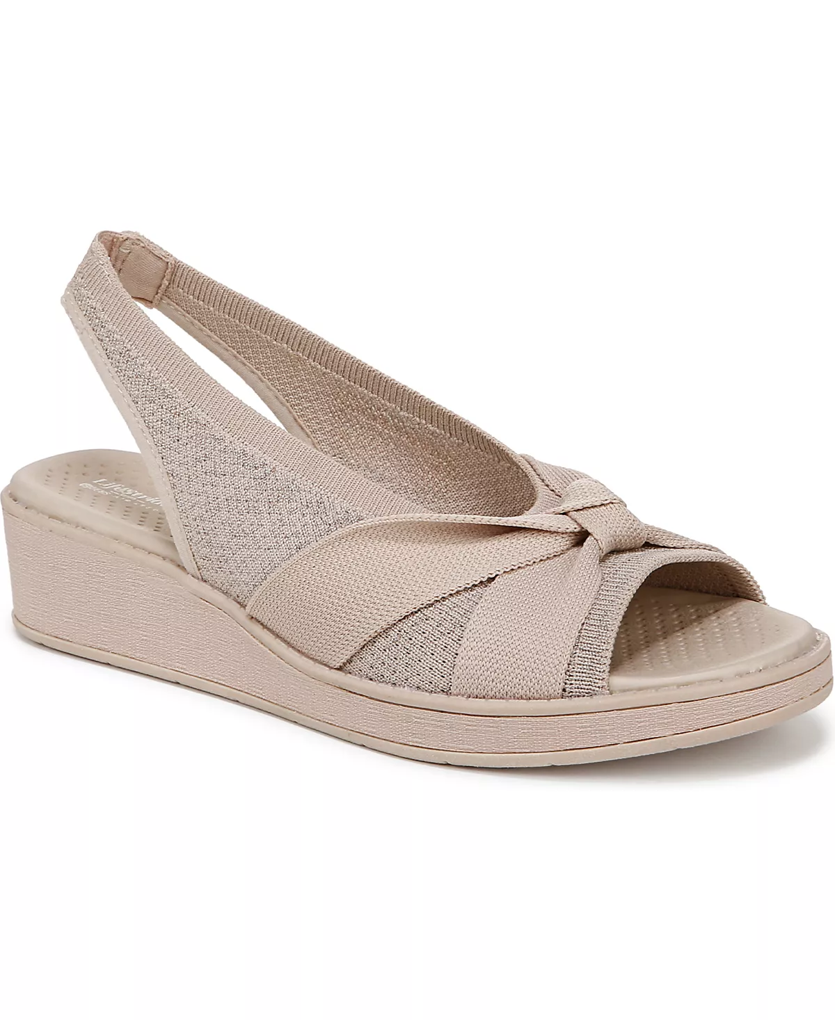 Женские босоножки на танкетке BZees с расклешенной спинкой, которые можно стирать в стиральной машине