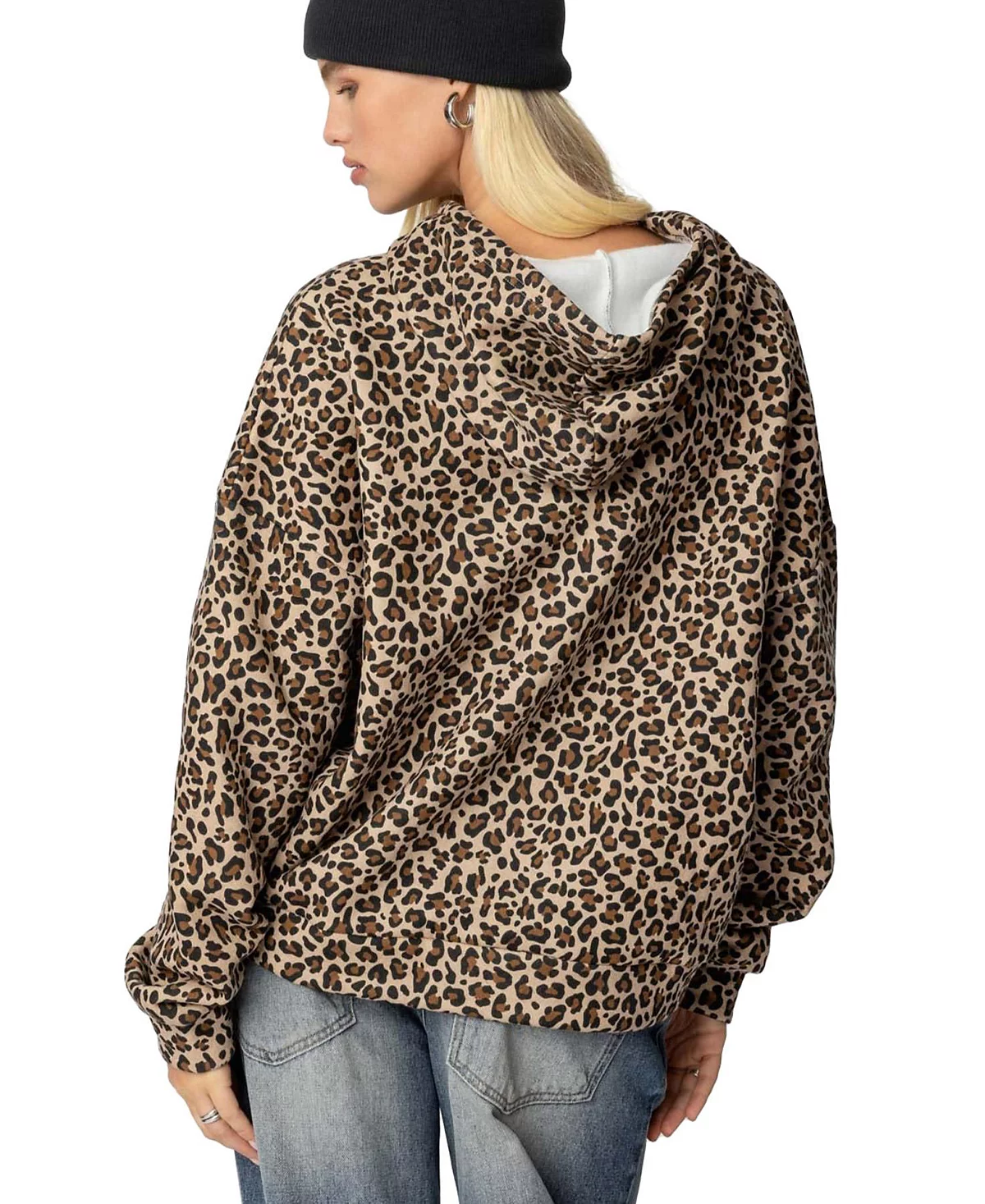Женская толстовка с капюшоном оверсайз Leopard Magic 8 от Edikted 14090₽
