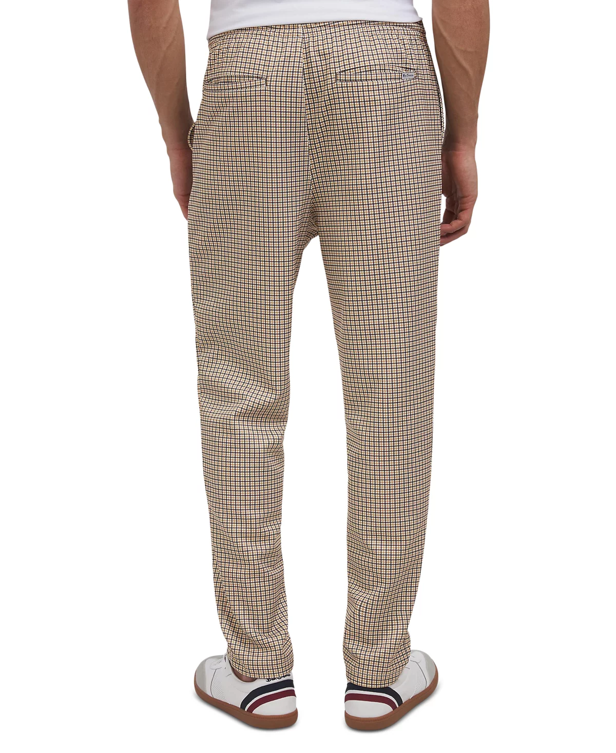 Мужские спортивные брюки из трикотажа в клетку 