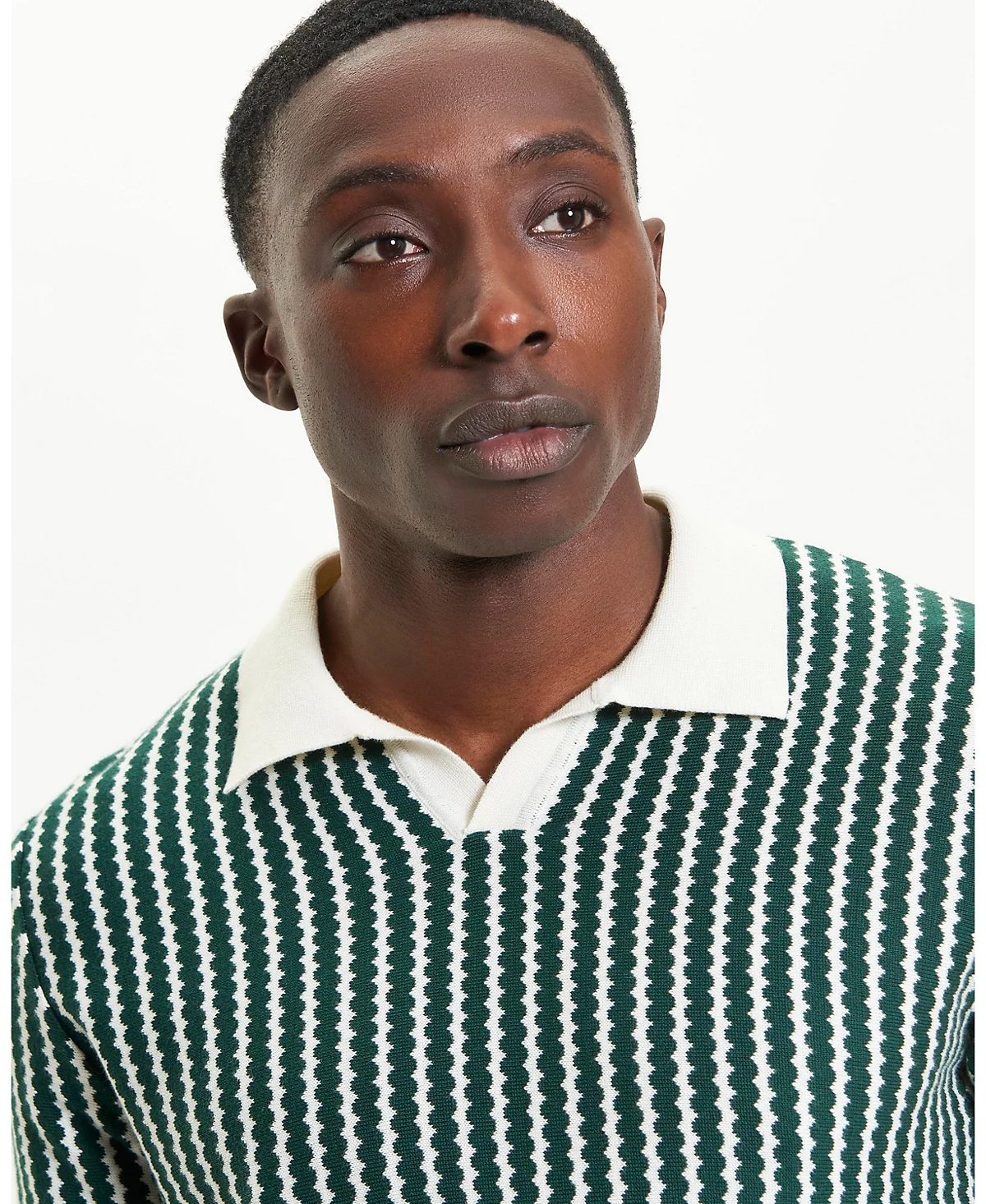 Мужская рубашка поло с коротким рукавом в стиле вертикальной волны от Ben Sherman