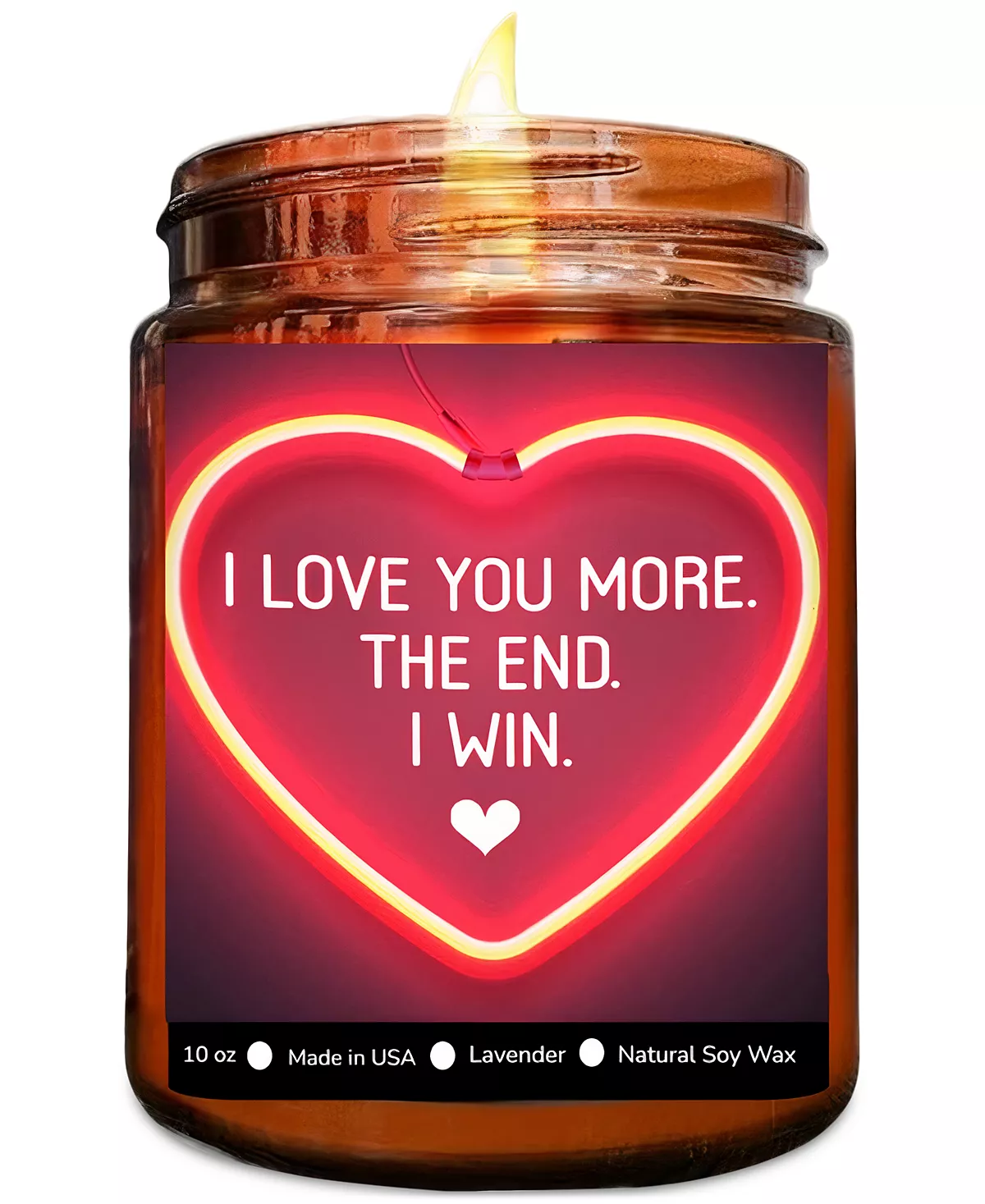 Свеча из соевого воска с ароматом лаванды I Love You More 10 унций 3790₽