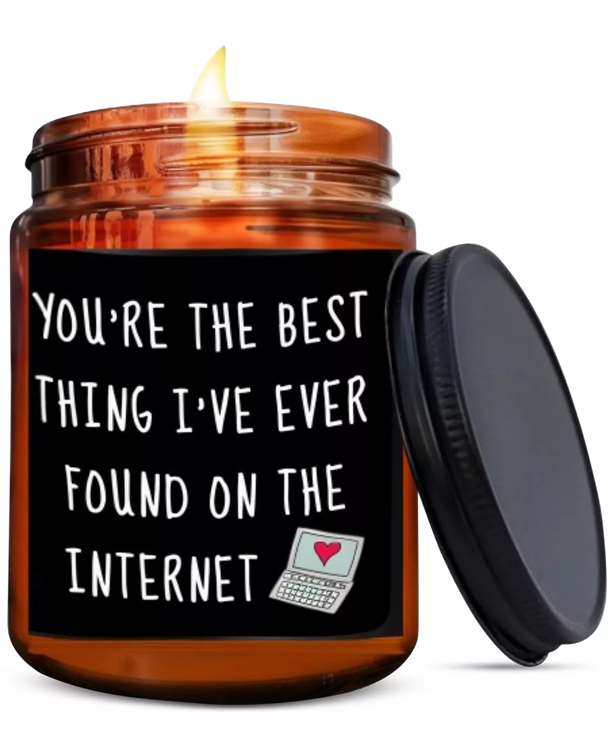 Свеча из соевого воска с ароматом лаванды 