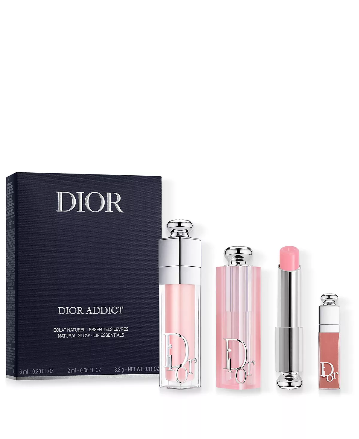 Dior 3 шт Набор увлажняющих бальзамов для губ и блеска для придания объема Dior Addict 16390₽