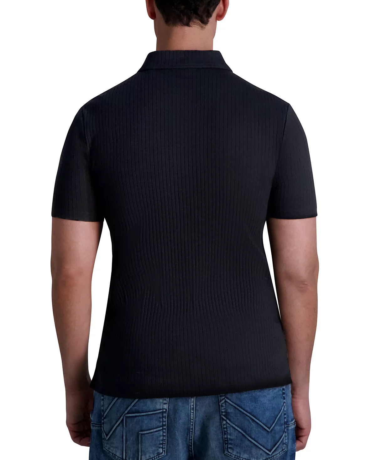 Мужская рубашка поло с логотипом Karl Lagerfeld Paris в рубчик 14990₽