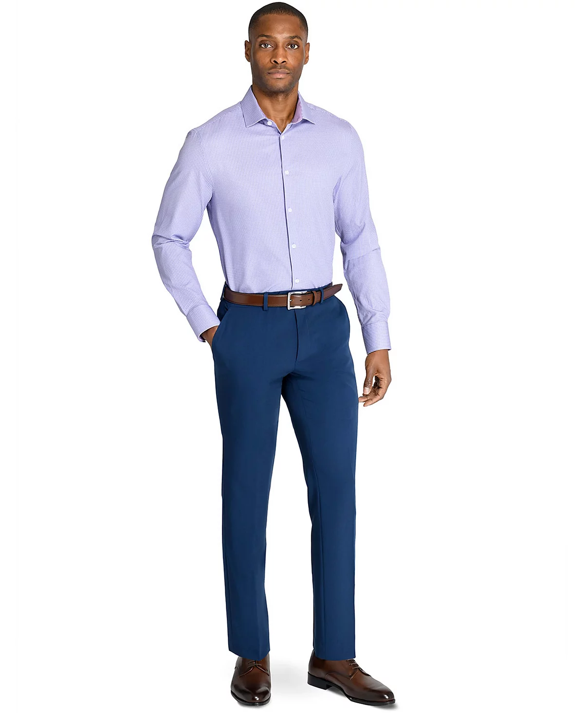 Сконструируйте мужскую рубашку в клетку