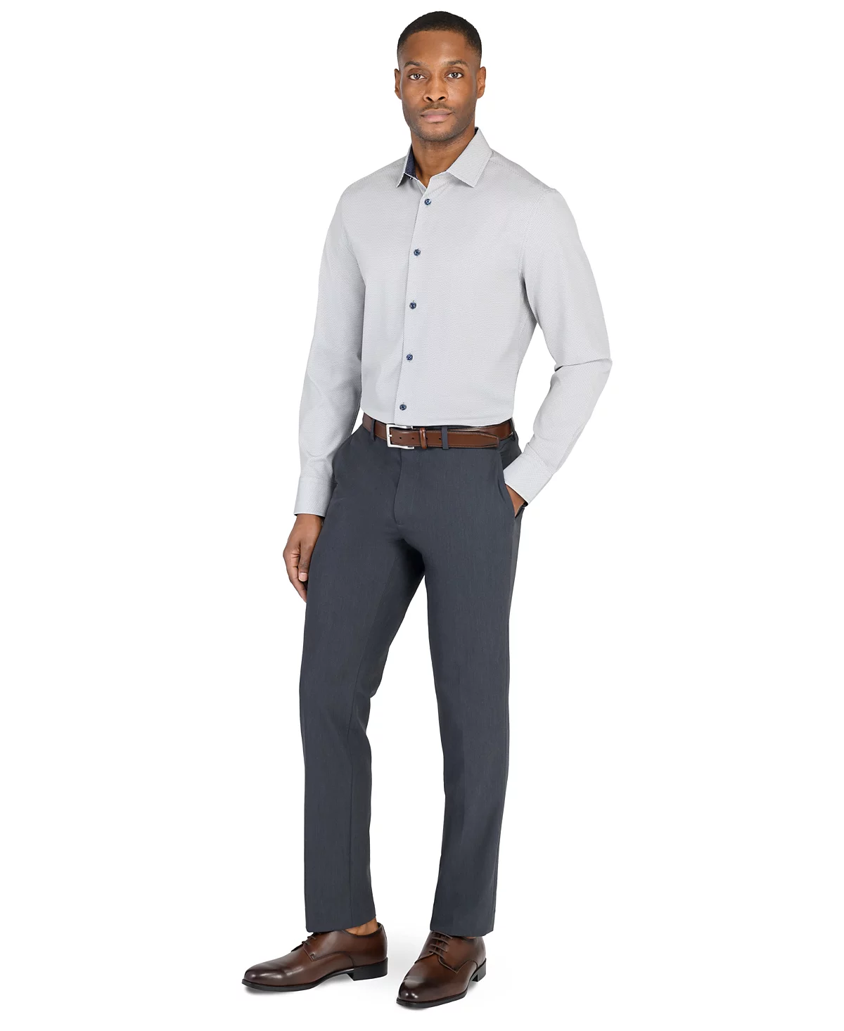 Сконструируйте мужскую рубашку в клетку