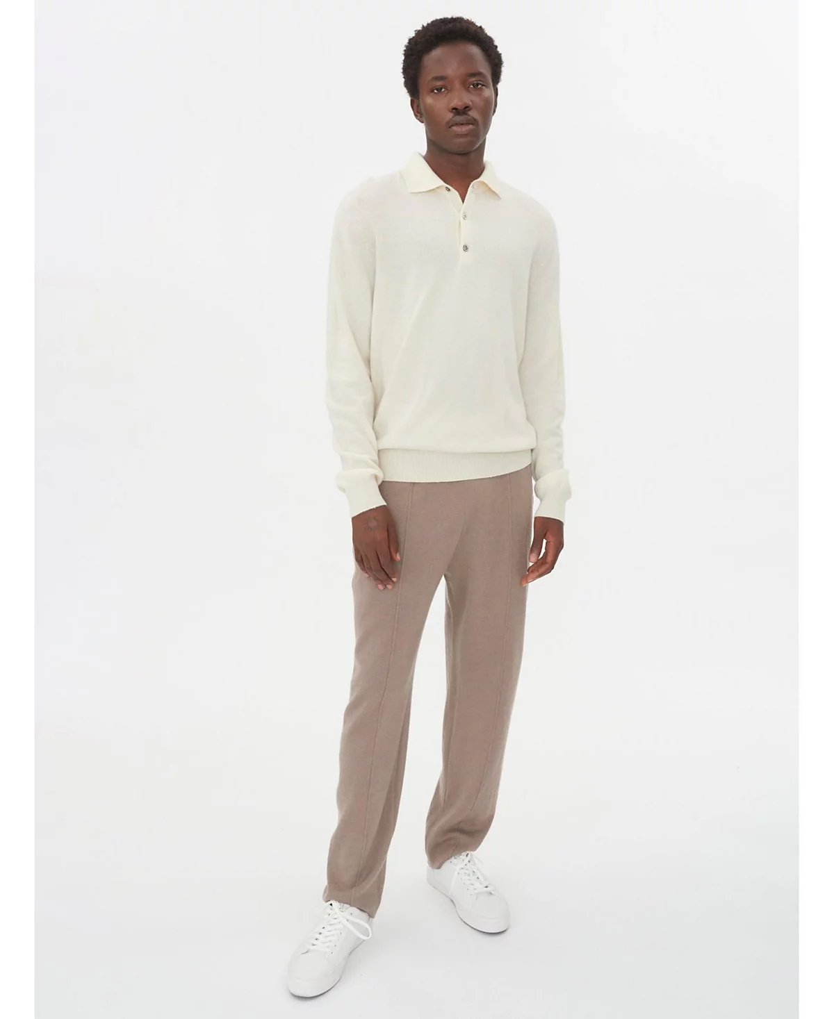 Мужской свитер поло из кашемира Gobi