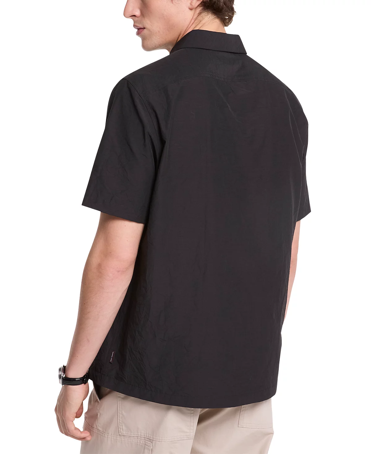 Мужская рубашка свободного покроя Michael Kors с коротким рукавом и складками в складочку 24390₽