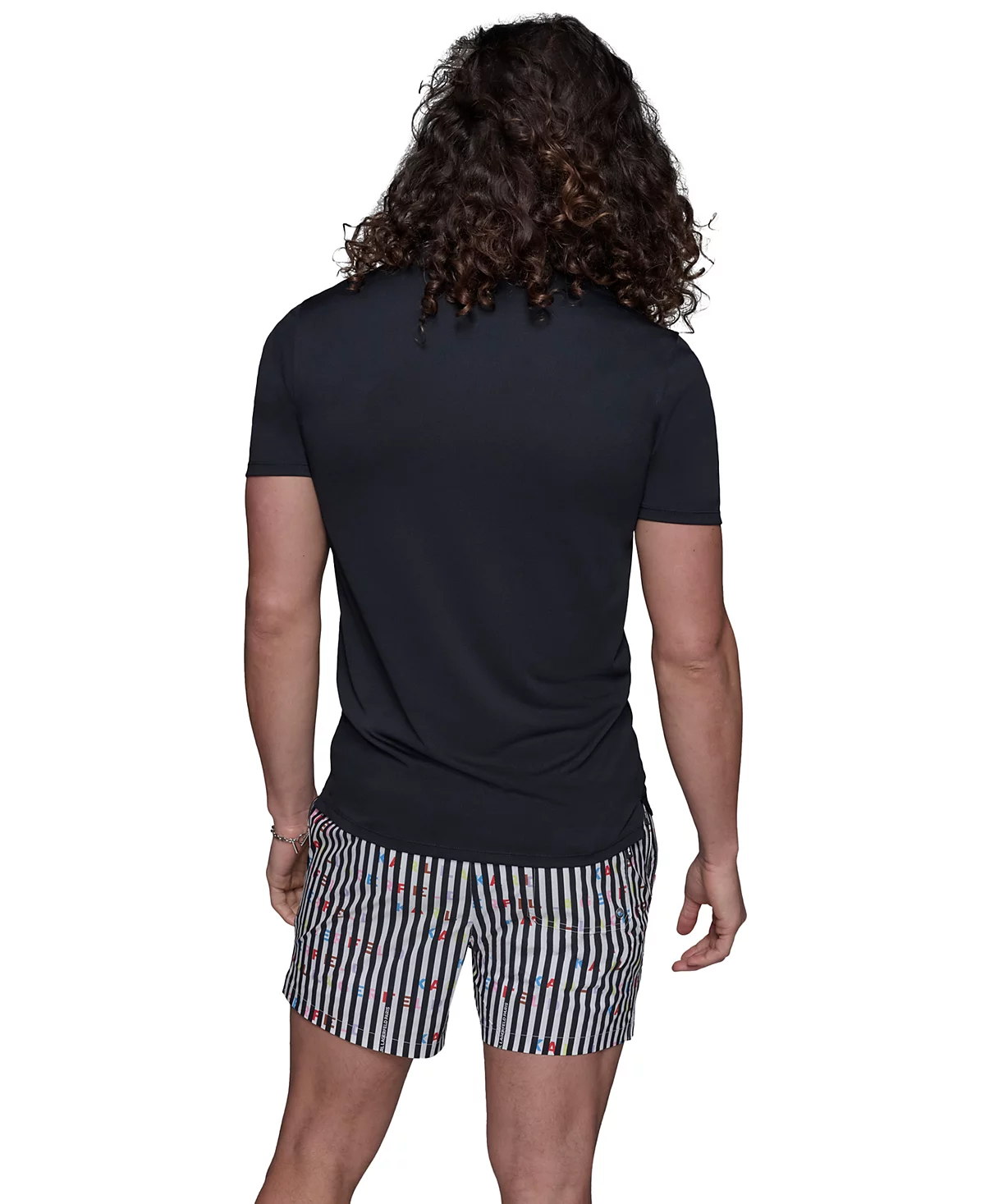 Мужская рашгард с графическим логотипом KARL LAGERFELD PARIS в стиле Regular Fit black