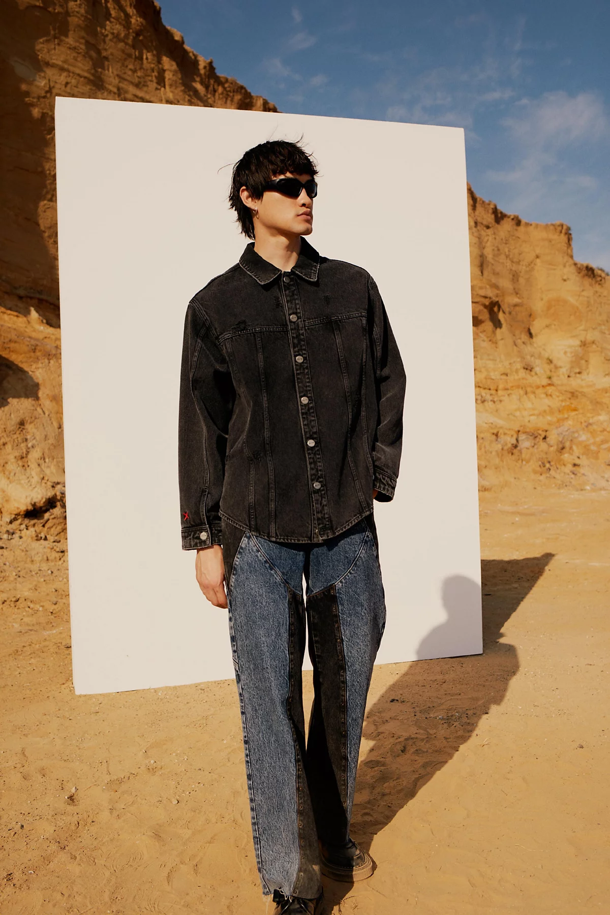 Мужские двухцветные джинсы Free Heaven от PCFG 41090₽