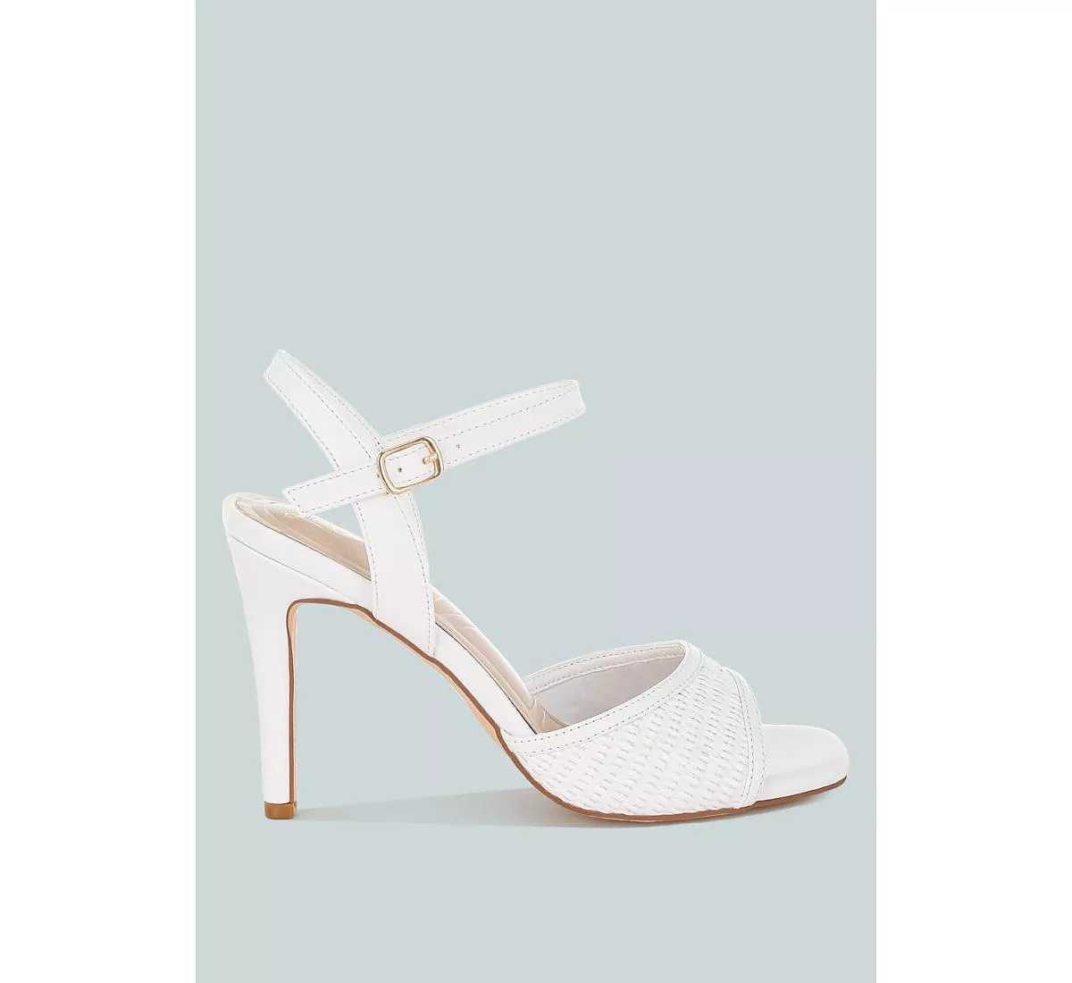 Туфли на шпильке с квадратным носком из рафии Vilasta 10690₽