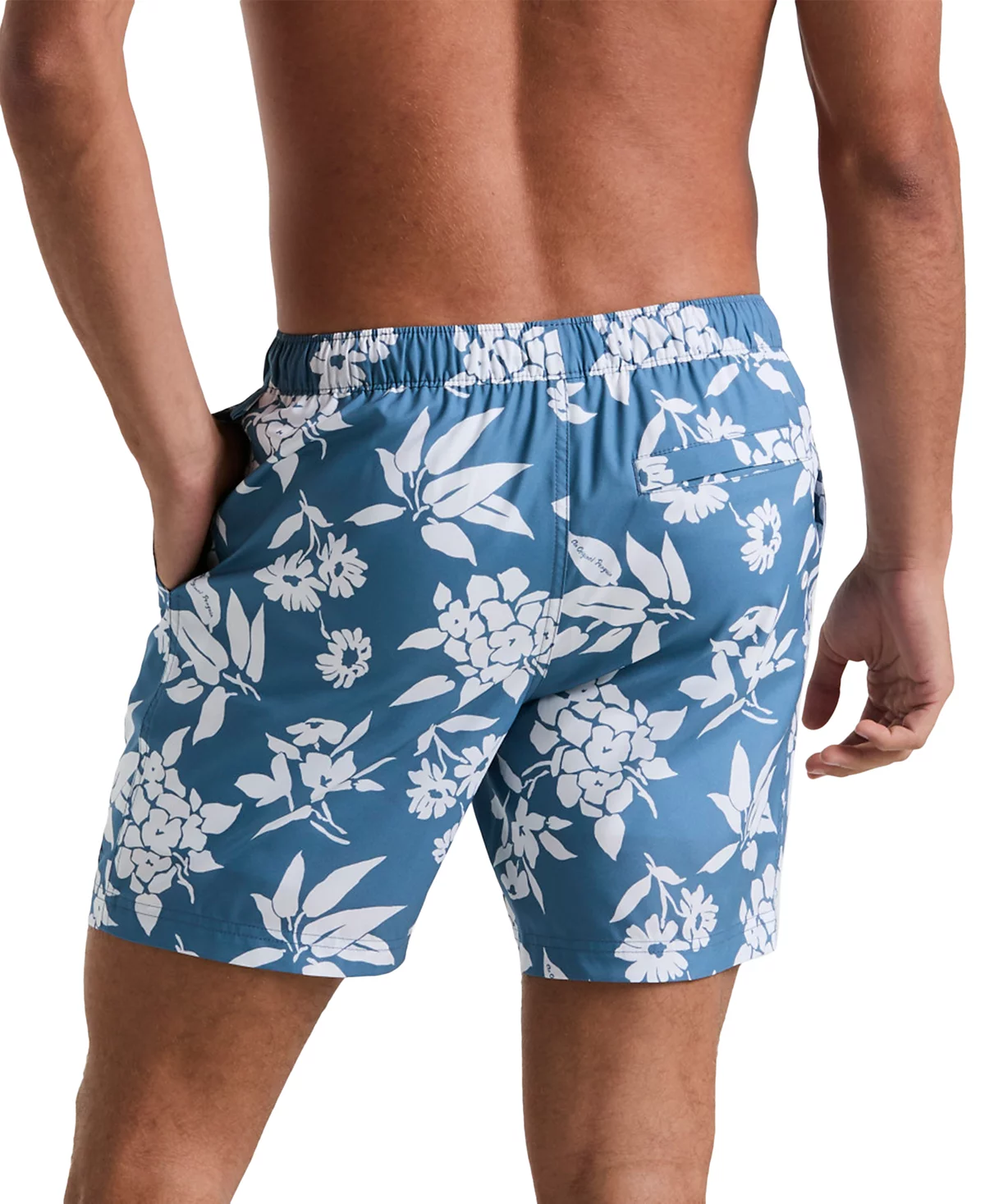 Оригинальные мужские плавки Penguin Slim Fit с цветочным принтом и завязками 7 дюймов