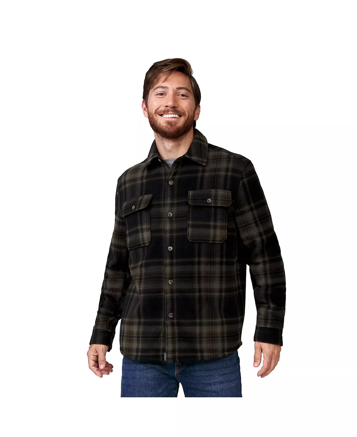 Мужская утепленная флисовая куртка из замши Mountain Ridge 4290₽