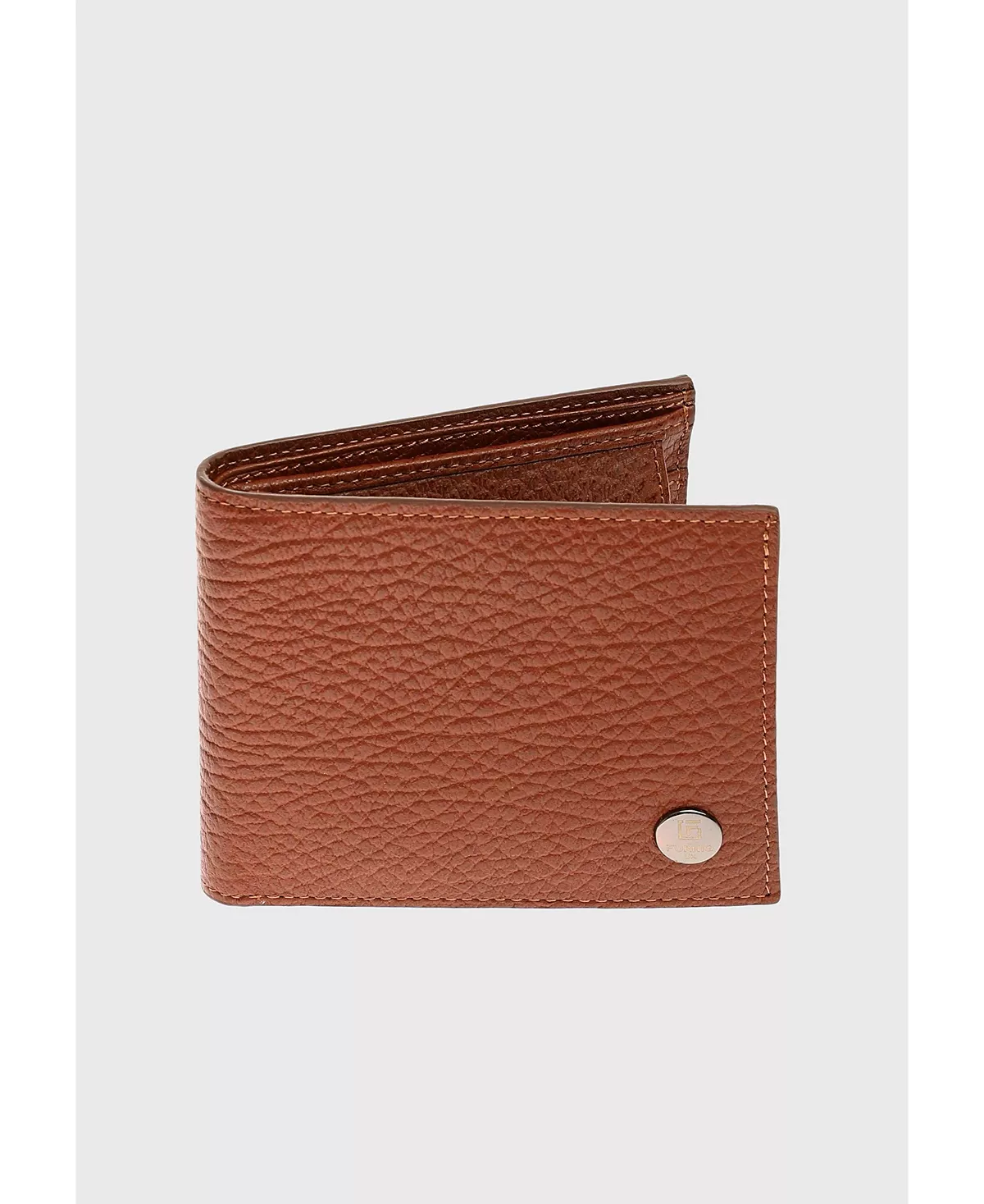 Мужской бумажник с переливающимся венозным узором из натуральной кожи