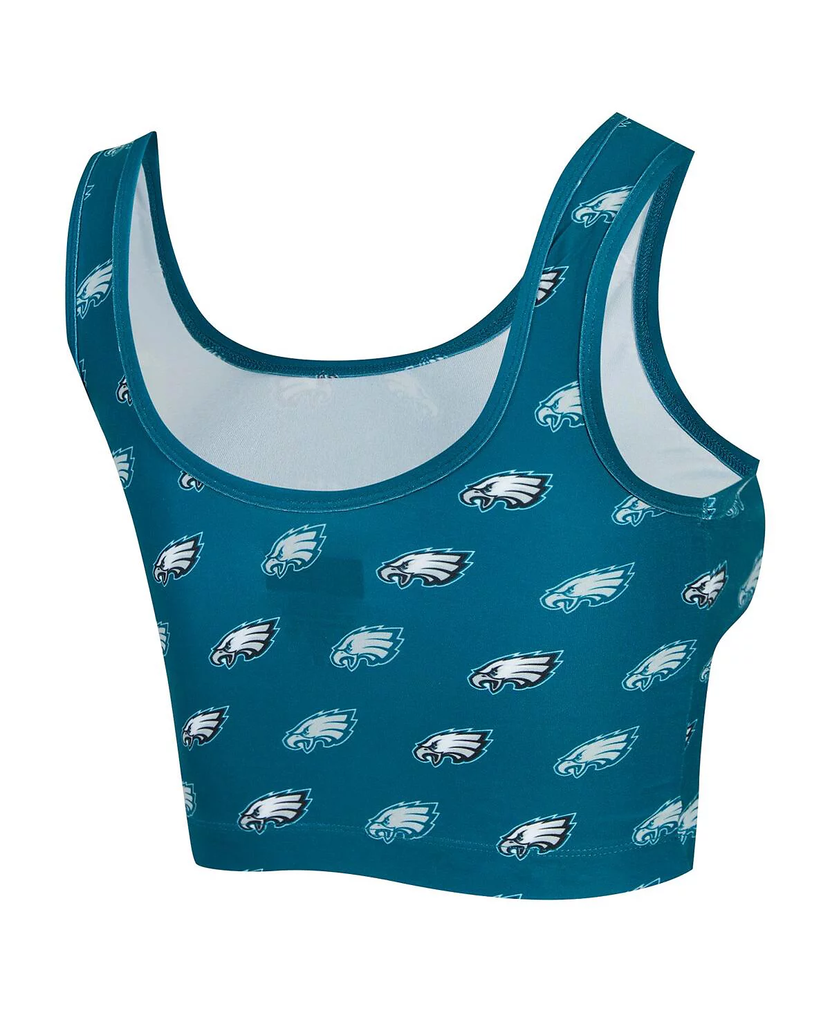 Женский бюстгальтер Concepts Sport темно-зеленого цвета Philadelphia Eagles Record с принтом по всей длине 2890₽