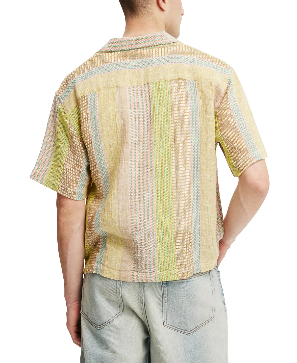 Мужская рубашка с коротким рукавом из ХЛОПКА В обтяжку 7990₽