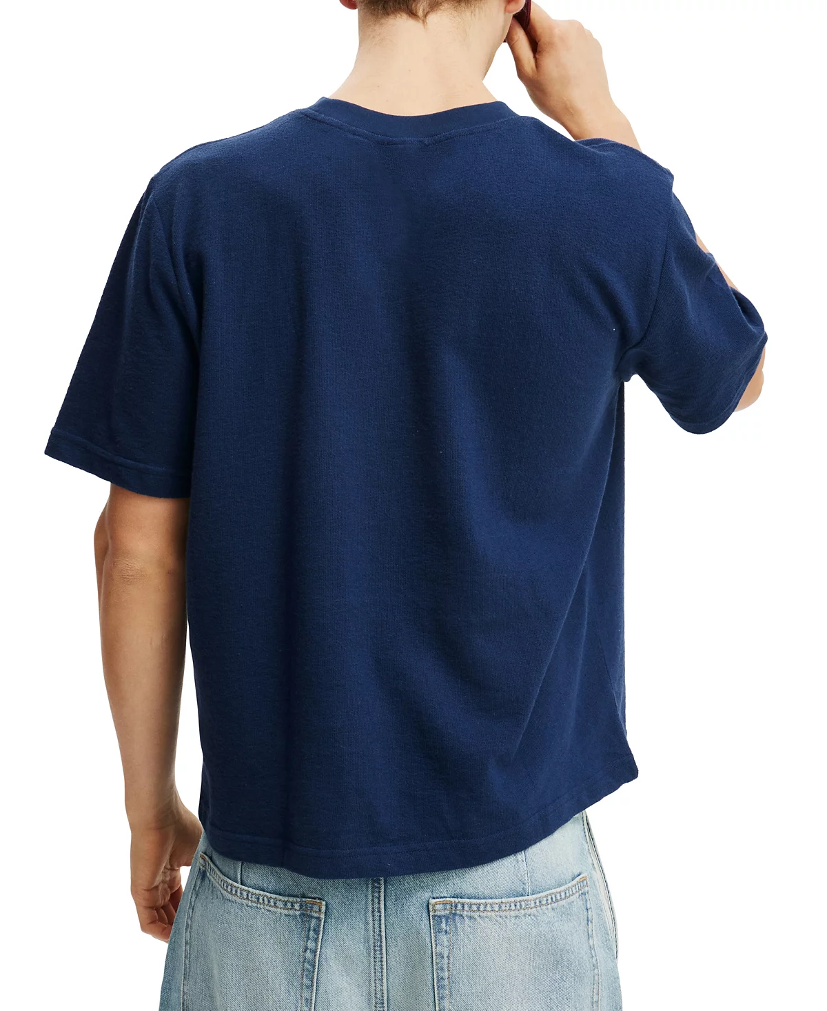 Мужская укороченная футболка свободного кроя ИЗ ХЛОПКА 3990₽