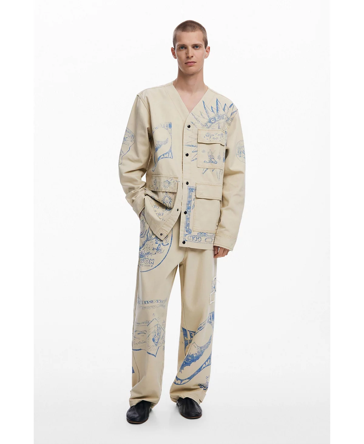 Мужская куртка Desigual с этническим принтом 45490₽