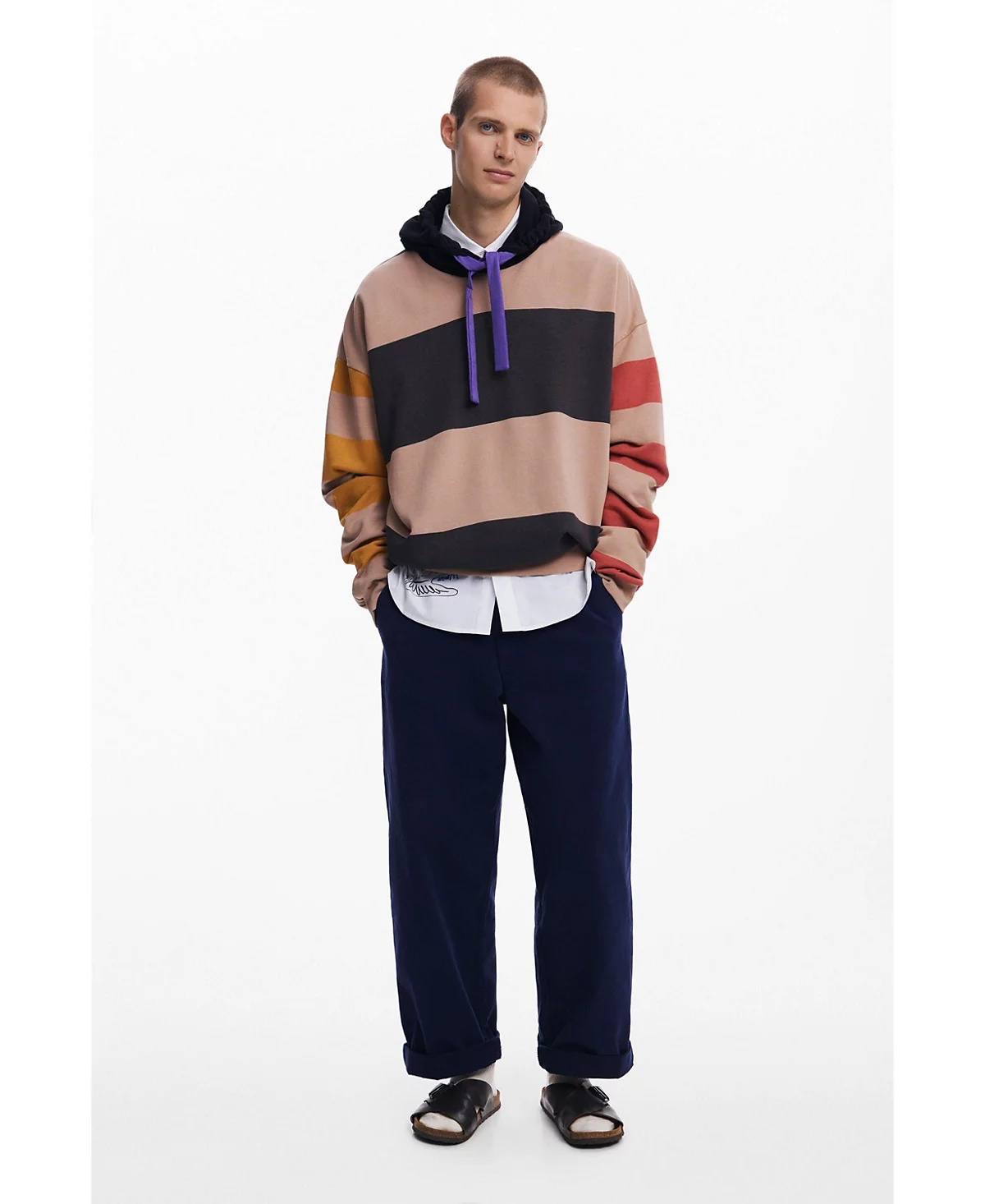 Мужская толстовка Desigual в широкую полоску 28390₽