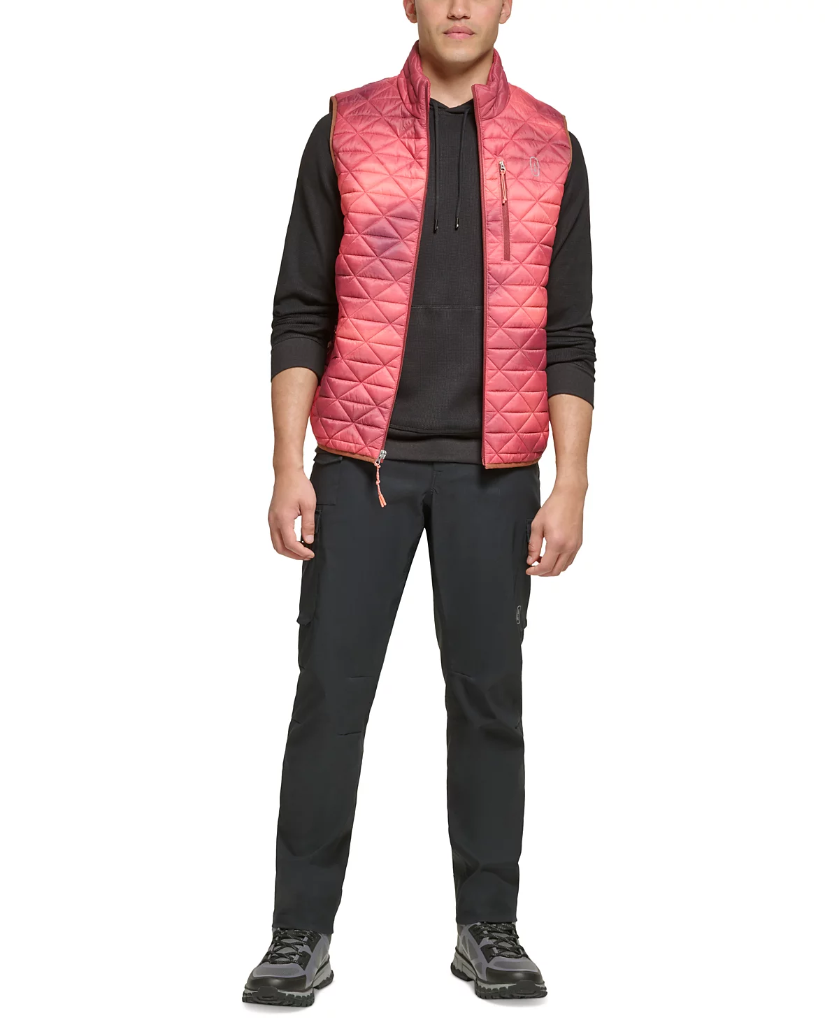 Дельта бас открытый мужской бриллиант стеганый компактный пуховый жилет