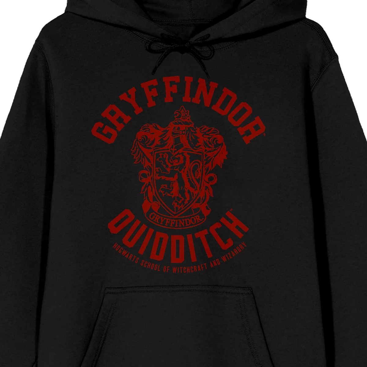 Черная толстовка для взрослых с капюшоном и длинным рукавом Harry Potter Big - Tall Gryffindor Quidditch Crest-4XL 6990₽