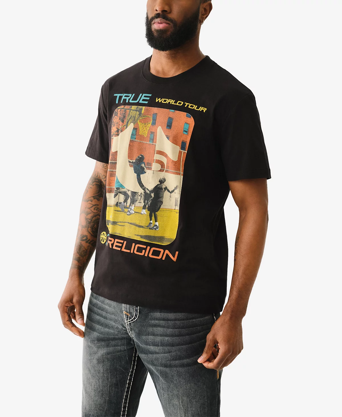 Мужская футболка True Court с коротким рукавом True Religion от True Court 8390₽