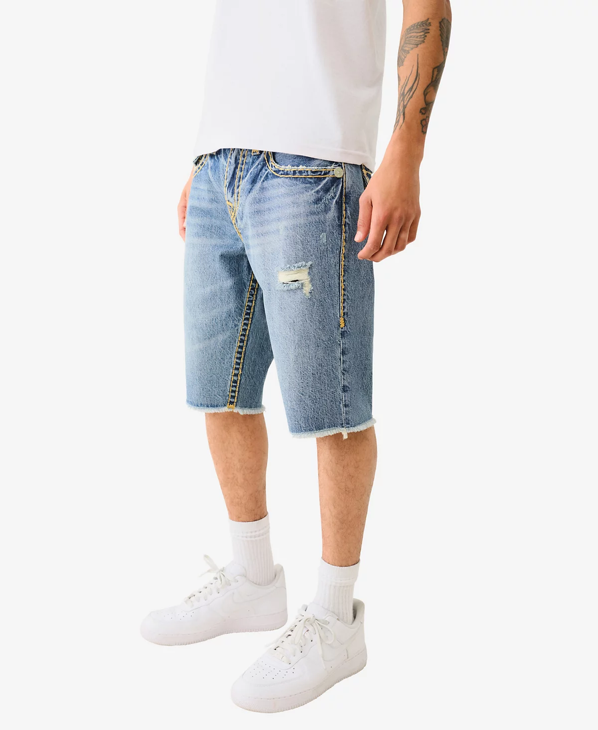 Мужские шорты Ricky Super T Flap Fray от True Religion для мужчин 24090₽