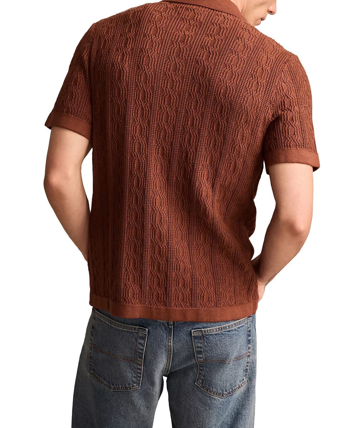 Мужской свитер с коротким рукавом на пуговицах от бренда Lucky 15090₽