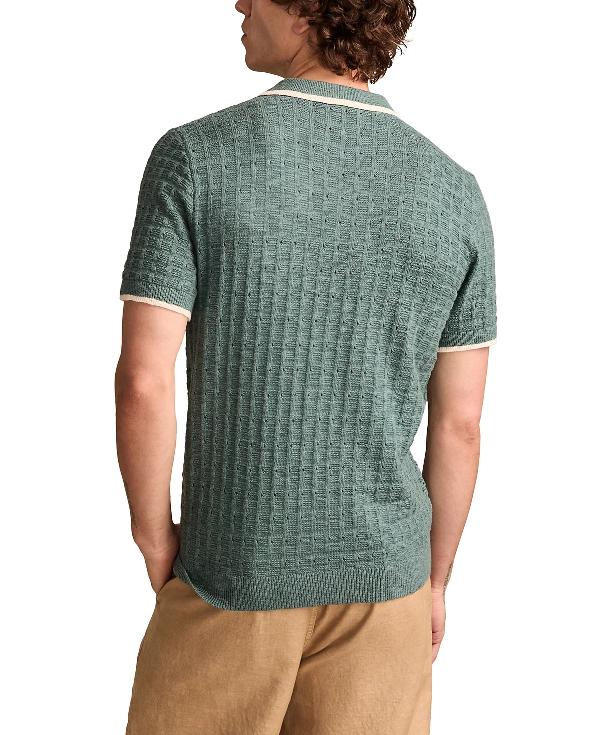 Мужской свитер поло с коротким рукавом от бренда Lucky 15090₽