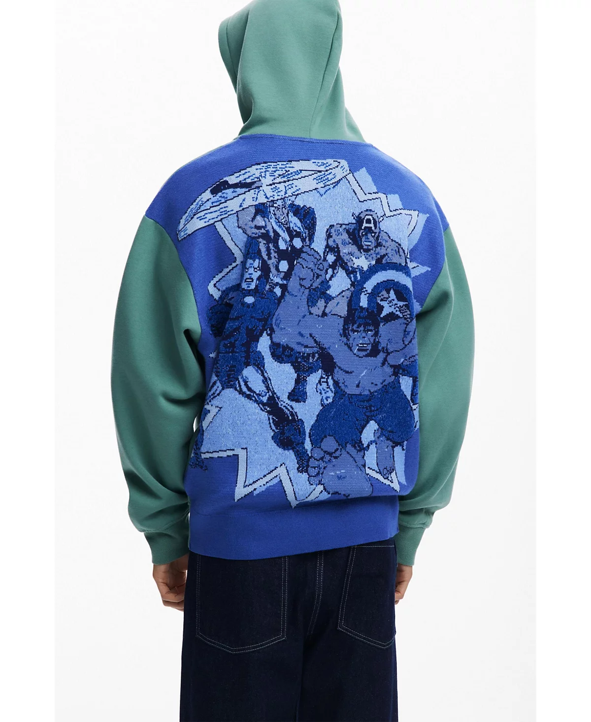 Дизайнерская мужская толстовка Marvel на молнии 43590₽