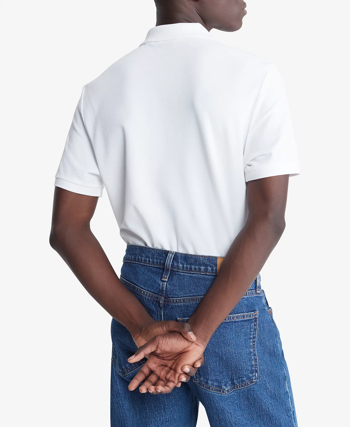 Мужское поло из плотной ткани Пике от Calvin Klein 4590₽