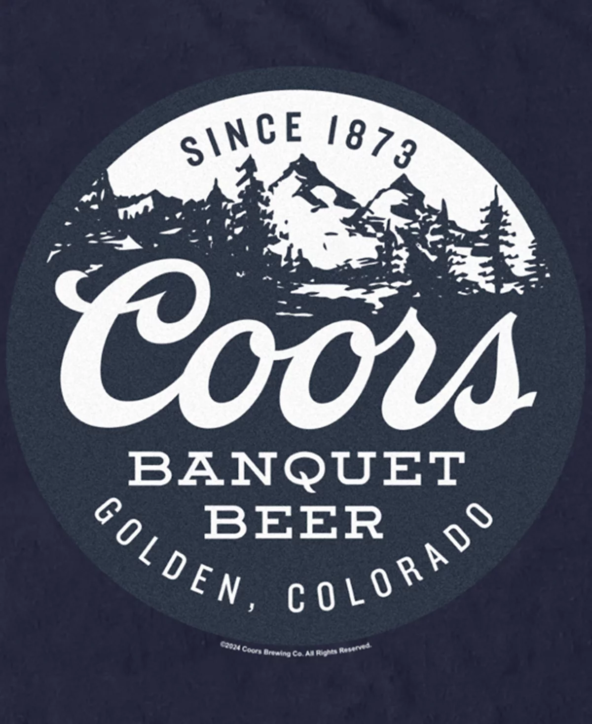 Мужская футболка Coors Brewing Company с коротким рукавом для банкетного пива Coors