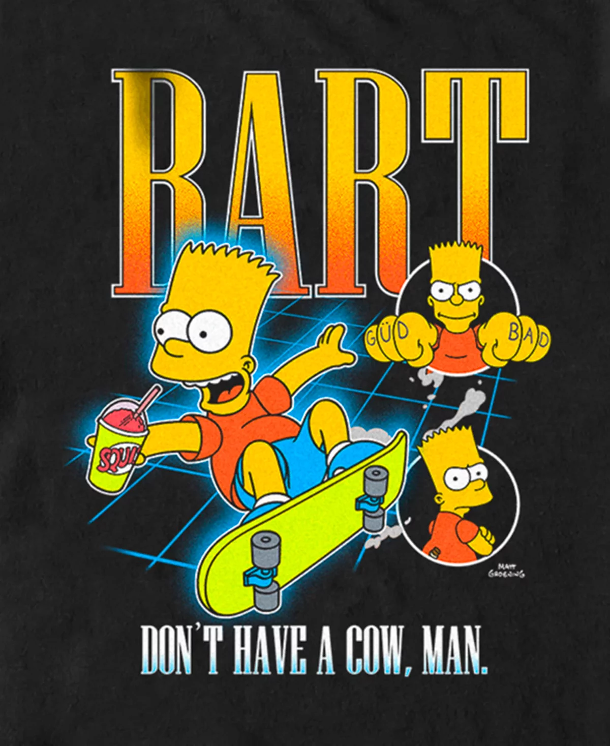 Мужская футболка с коротким рукавом Bart Flying от The Simpsons 4790₽