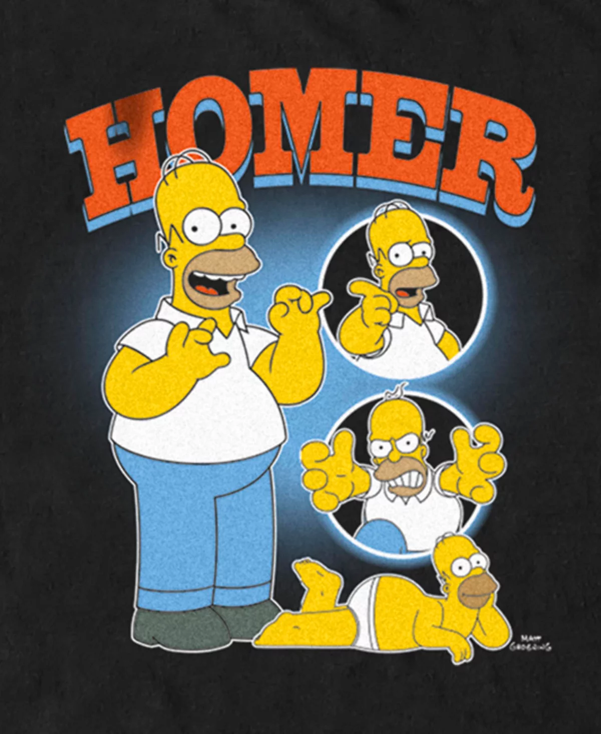 Мужская футболка с коротким рукавом Multiple Homers от The Simpsons